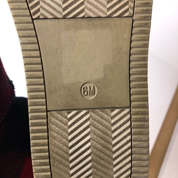 INDIGO RD Boots Women's Size 6 Red Aylee Buffalo Check Plaid Ankle Booties - Picture 8 of 12